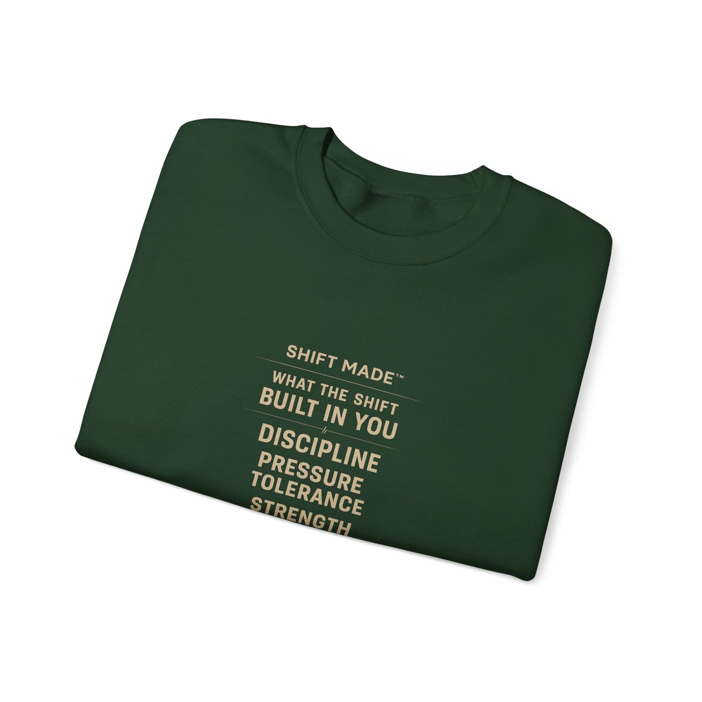 Motivational Crewneck Sweatshirt — "Built In You" Discipline & Strength Inspirational Pullover
