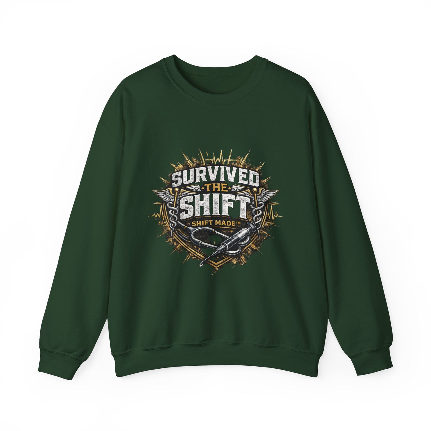SURVIVED THE SHIFT™ Nurse Sweat Shirt – For Nurses Who Know What It Took