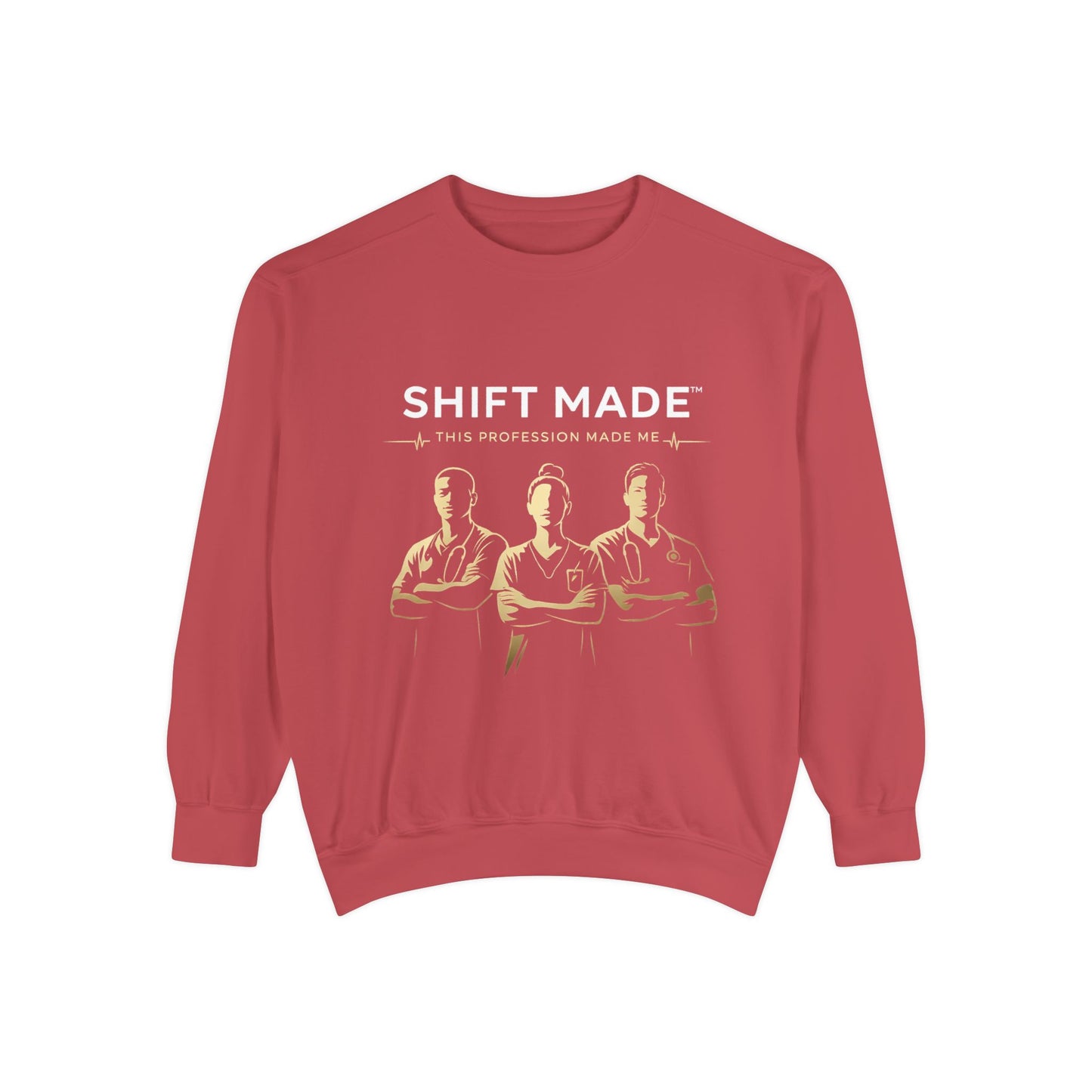 Shift Made Sweatshirt — 'Shift Made' Graphic Crewneck for Makers & Trades
