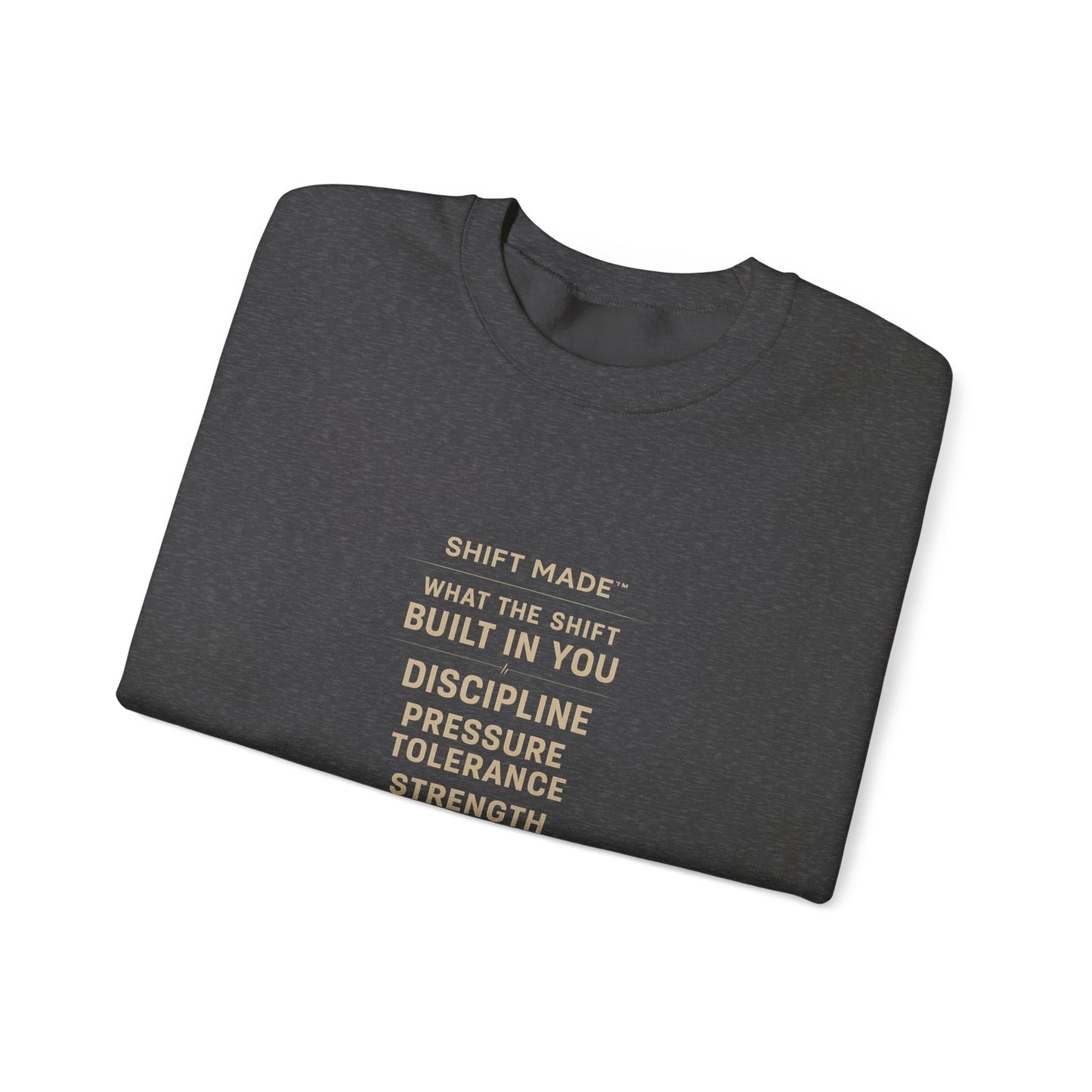 Motivational Crewneck Sweatshirt — "Built In You" Discipline & Strength Inspirational Pullover