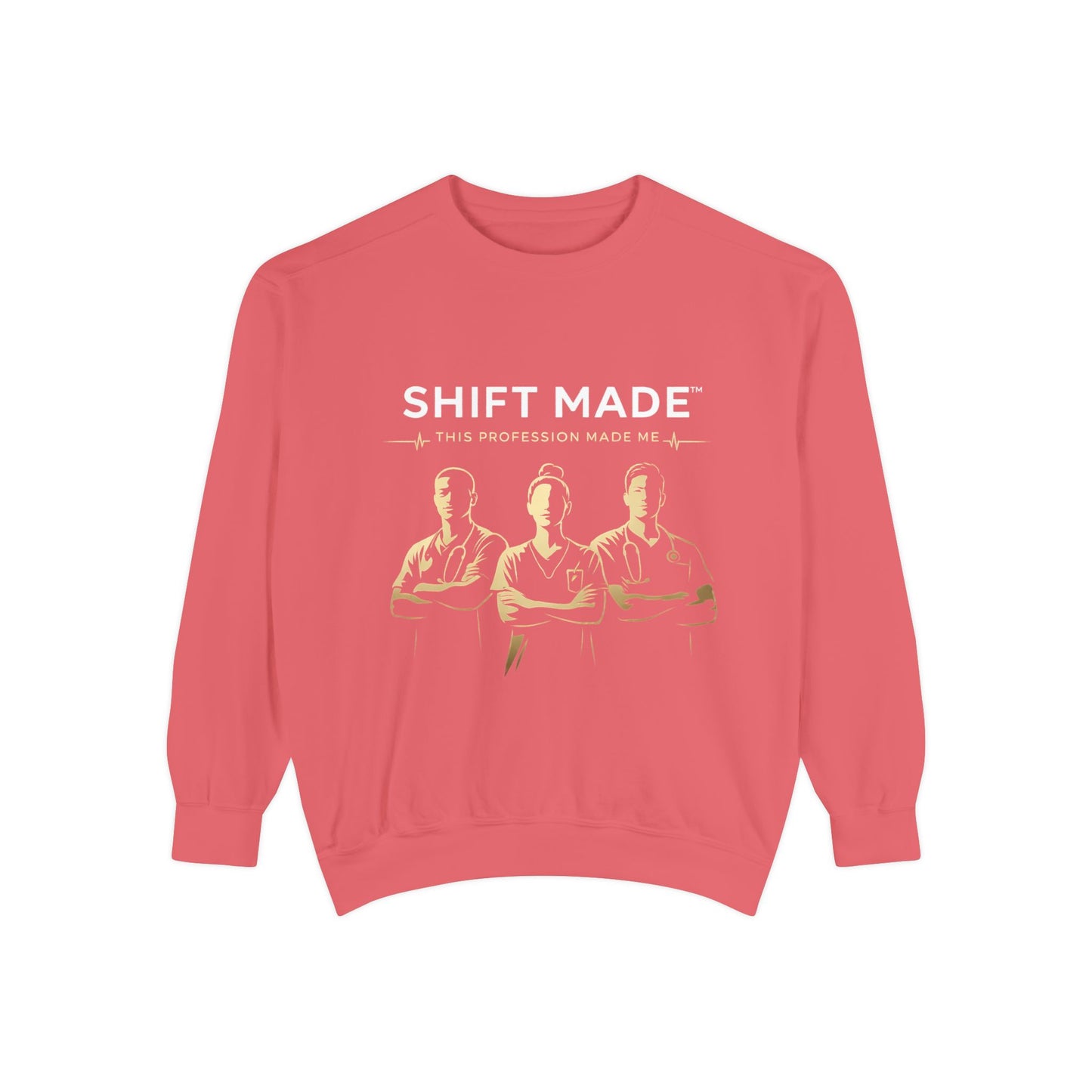 Shift Made Sweatshirt — 'Shift Made' Graphic Crewneck for Makers & Trades