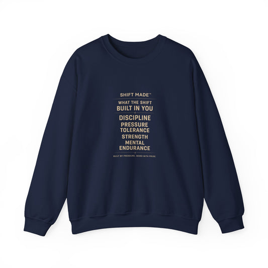 Motivational Crewneck Sweatshirt — "Built In You" Discipline & Strength Inspirational Pullover