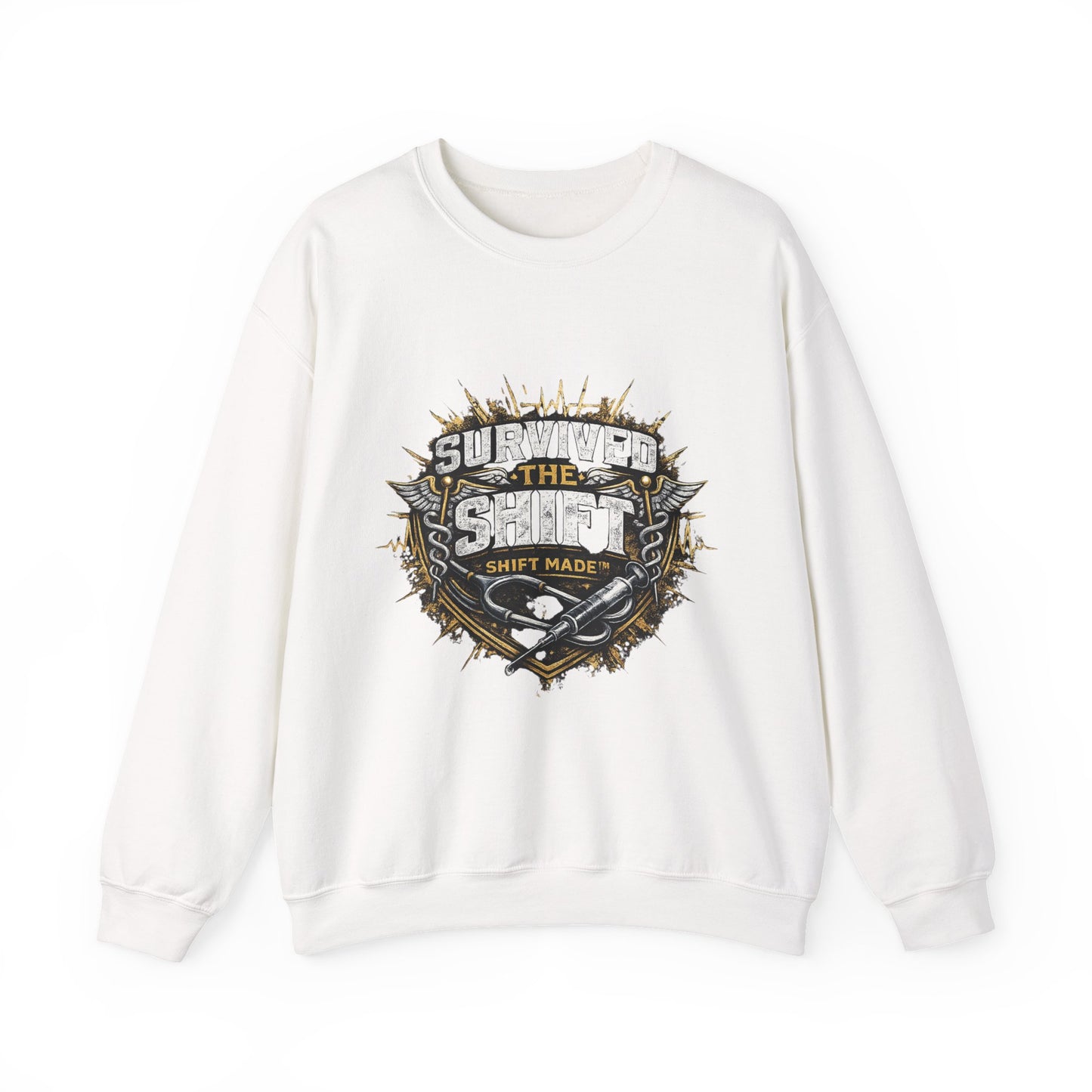 SURVIVED THE SHIFT™ Nurse Sweat Shirt – For Nurses Who Know What It Took
