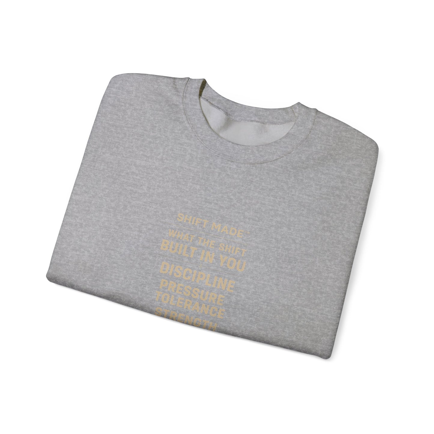 Motivational Crewneck Sweatshirt — "Built In You" Discipline & Strength Inspirational Pullover