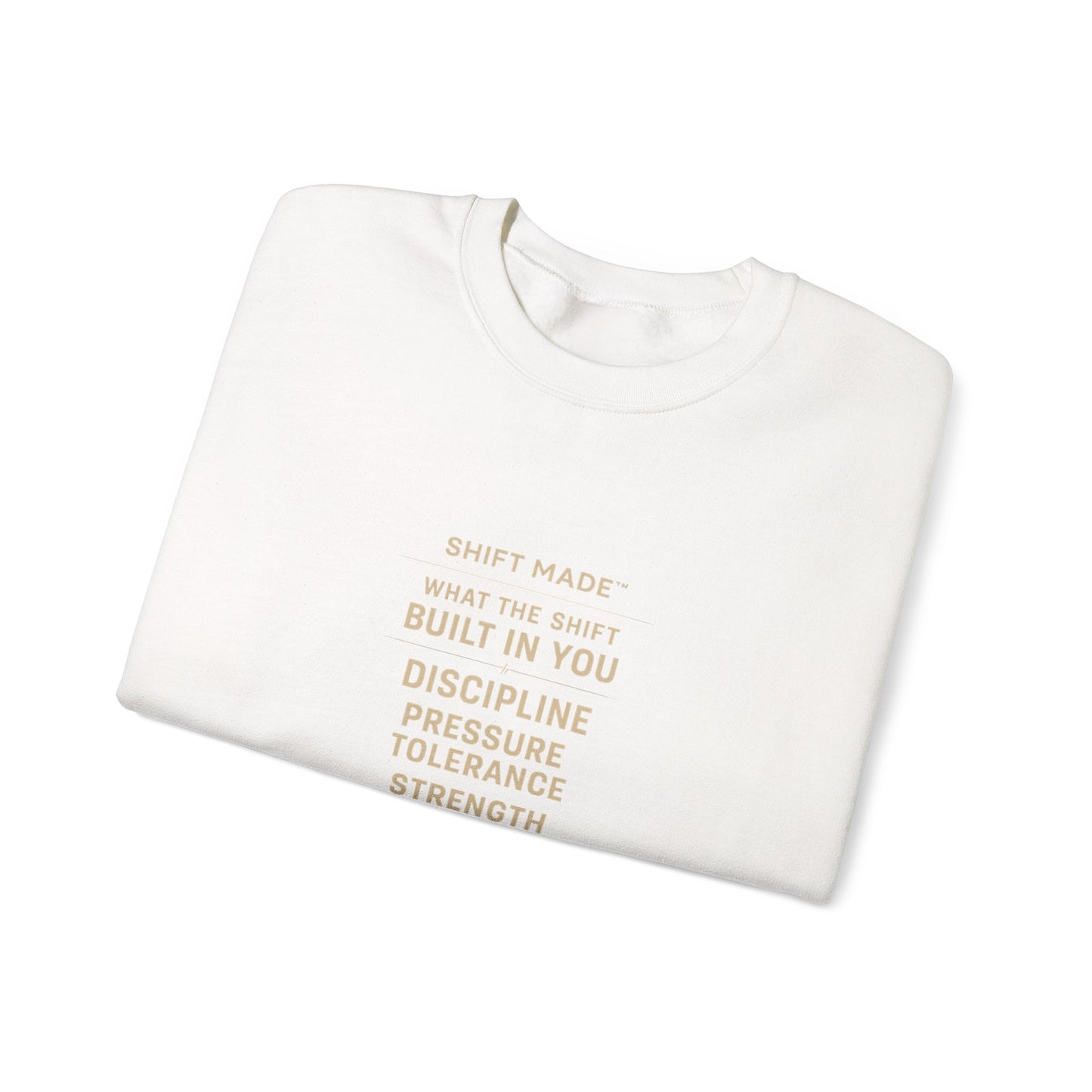 Motivational Crewneck Sweatshirt — "Built In You" Discipline & Strength Inspirational Pullover