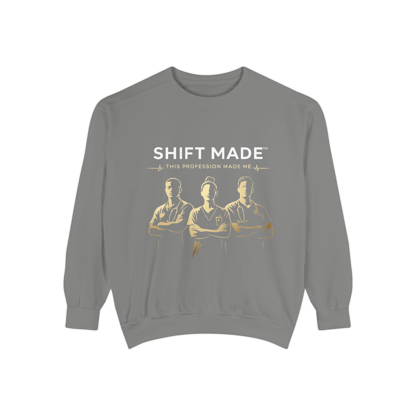 Shift Made Sweatshirt — 'Shift Made' Graphic Crewneck for Makers & Trades