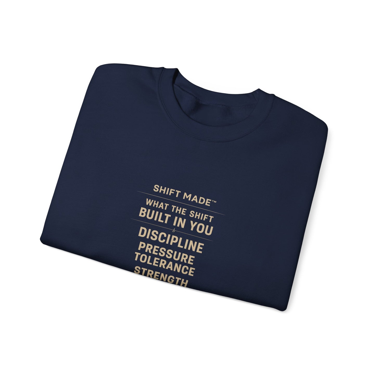 Motivational Crewneck Sweatshirt — "Built In You" Discipline & Strength Inspirational Pullover