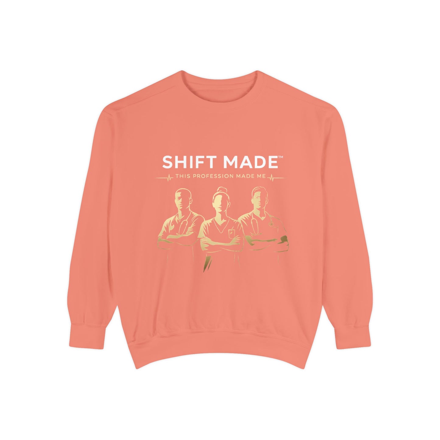 Shift Made Sweatshirt — 'Shift Made' Graphic Crewneck for Makers & Trades