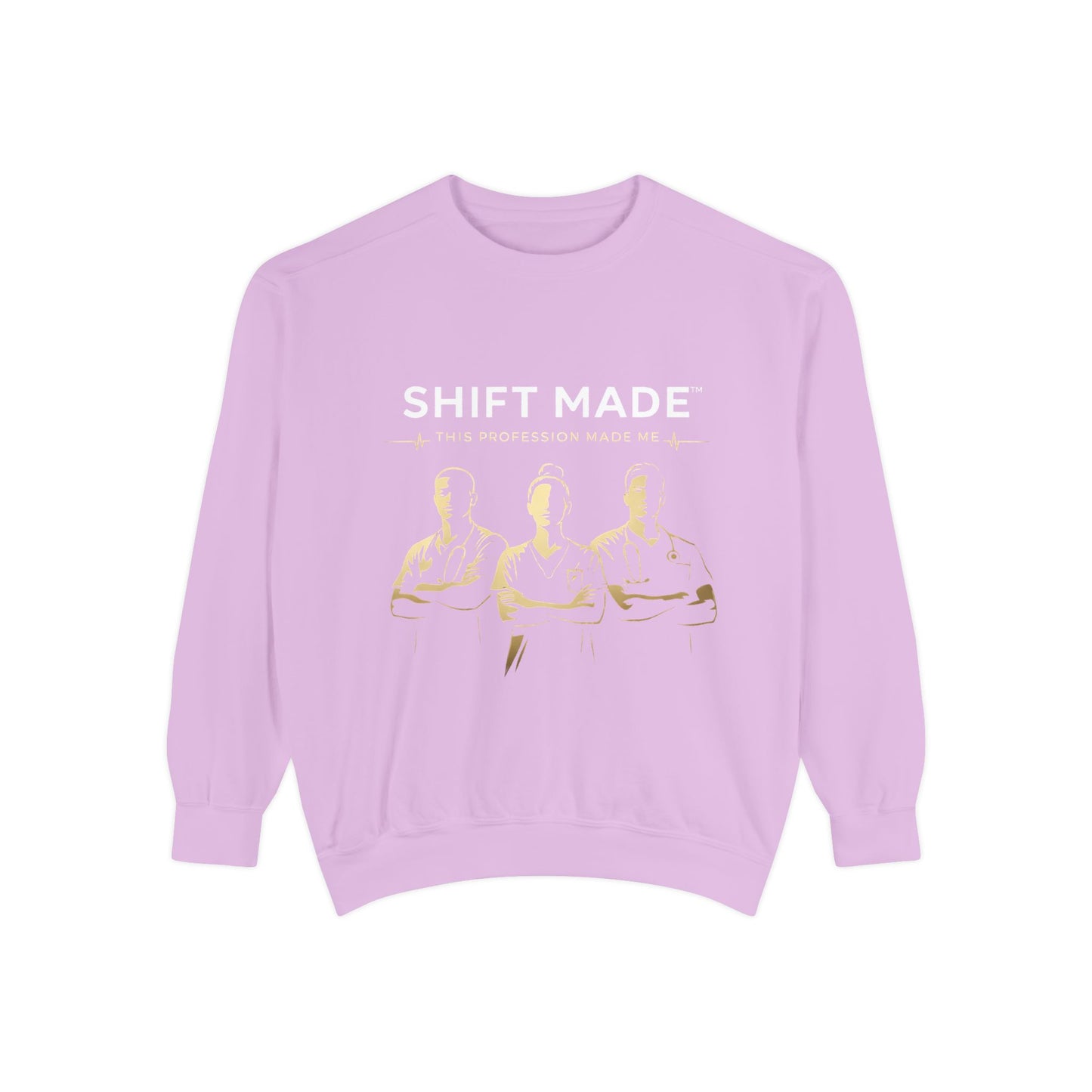 Shift Made Sweatshirt — 'Shift Made' Graphic Crewneck for Makers & Trades