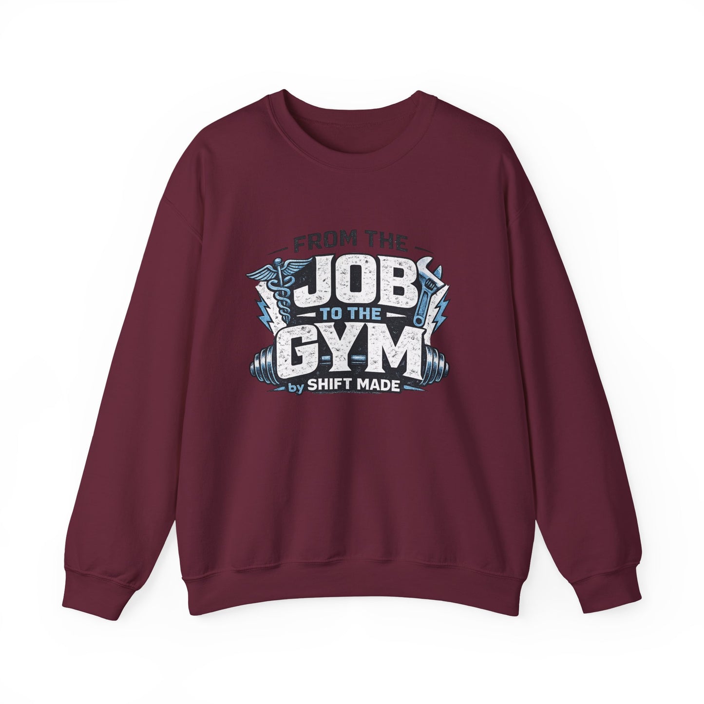 🏋🏽‍♀️ From the Job to the Gym  Sweatshirt by Shift Made™