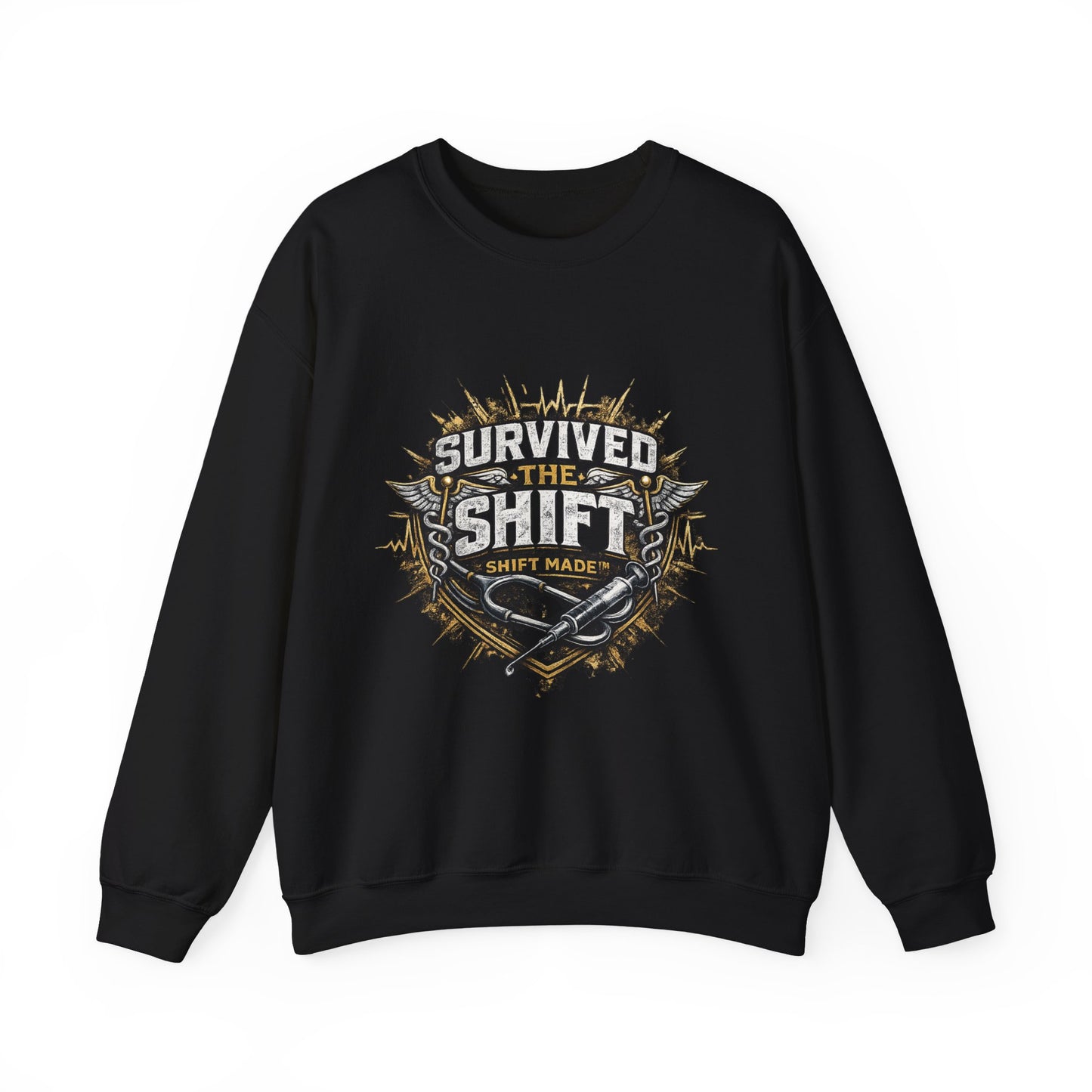 SURVIVED THE SHIFT™ Nurse Sweat Shirt – For Nurses Who Know What It Took